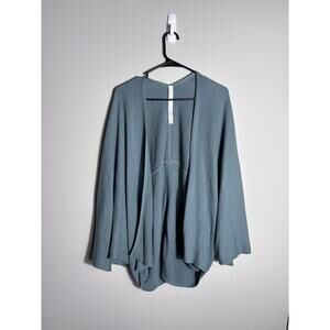 lululemon Women’s Dream Weaver Wrap Open Front Poncho Cardigan Medium/Large Gray